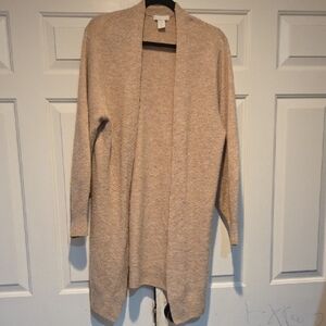 H&M Beige Open Front Cardigan